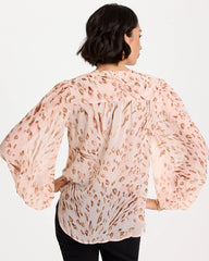 Georgette Soft Spots Blouse Sweet Blossom - Chico's