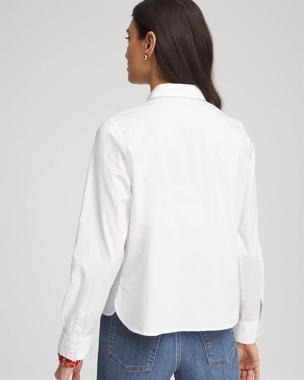 Crystal Heart Poplin Shirt Alabaster - Chico's