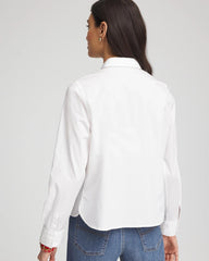 Crystal Heart Poplin Shirt Alabaster - Chico's