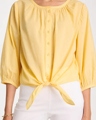 Tie-Front Top Golden Haze - Chico's