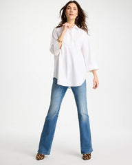 No Iron™ Stretch Popover Tunic Optic White - Chico's