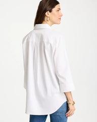 No Iron™ Stretch Popover Tunic Optic White - Chico's