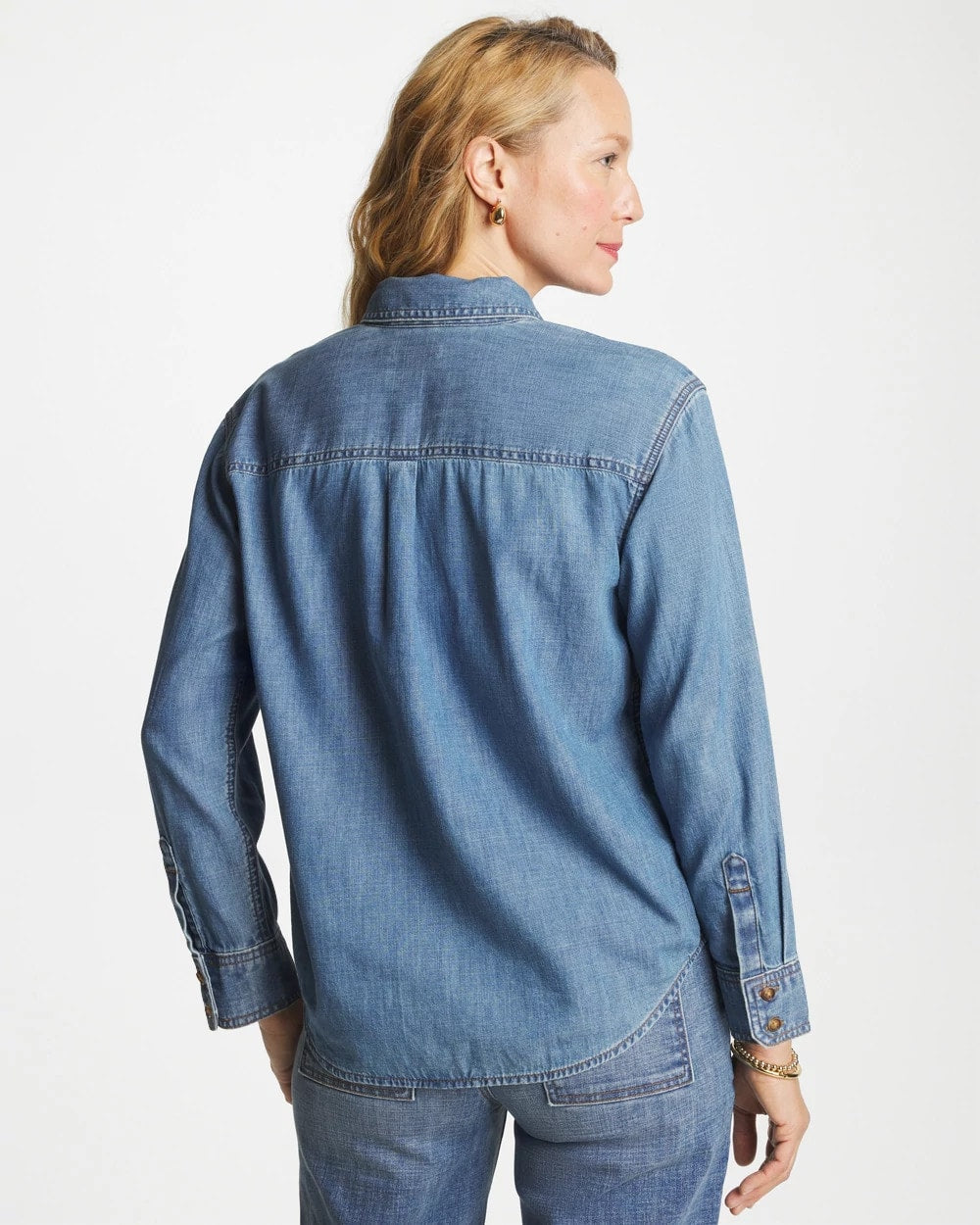 Classic Collared Tencel Shirt Allegro Indigo - Chico's