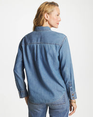 Classic Collared Tencel Shirt Allegro Indigo - Chico's