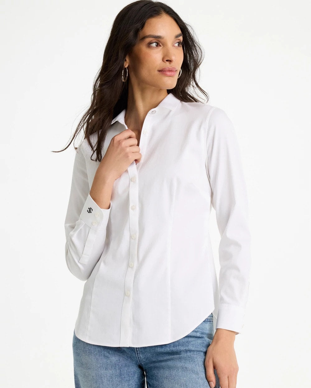 No-Iron™ Stretch Shirt Optic White - Chico's