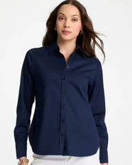 No Iron™ Stretch Shirt Classic Navy - Chico's