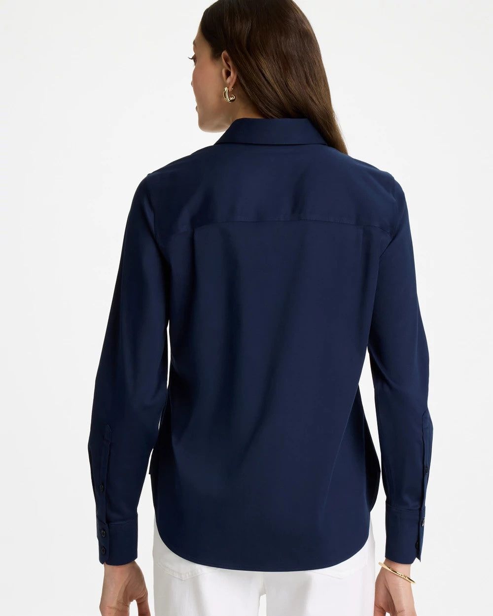 No Iron™ Stretch Shirt Classic Navy - Chico's