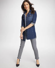 Button Down Denim Topper Rome Indigo - Chico's