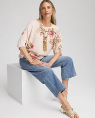 Ribbed Combed Cotton Sweater Multi - Chico's
