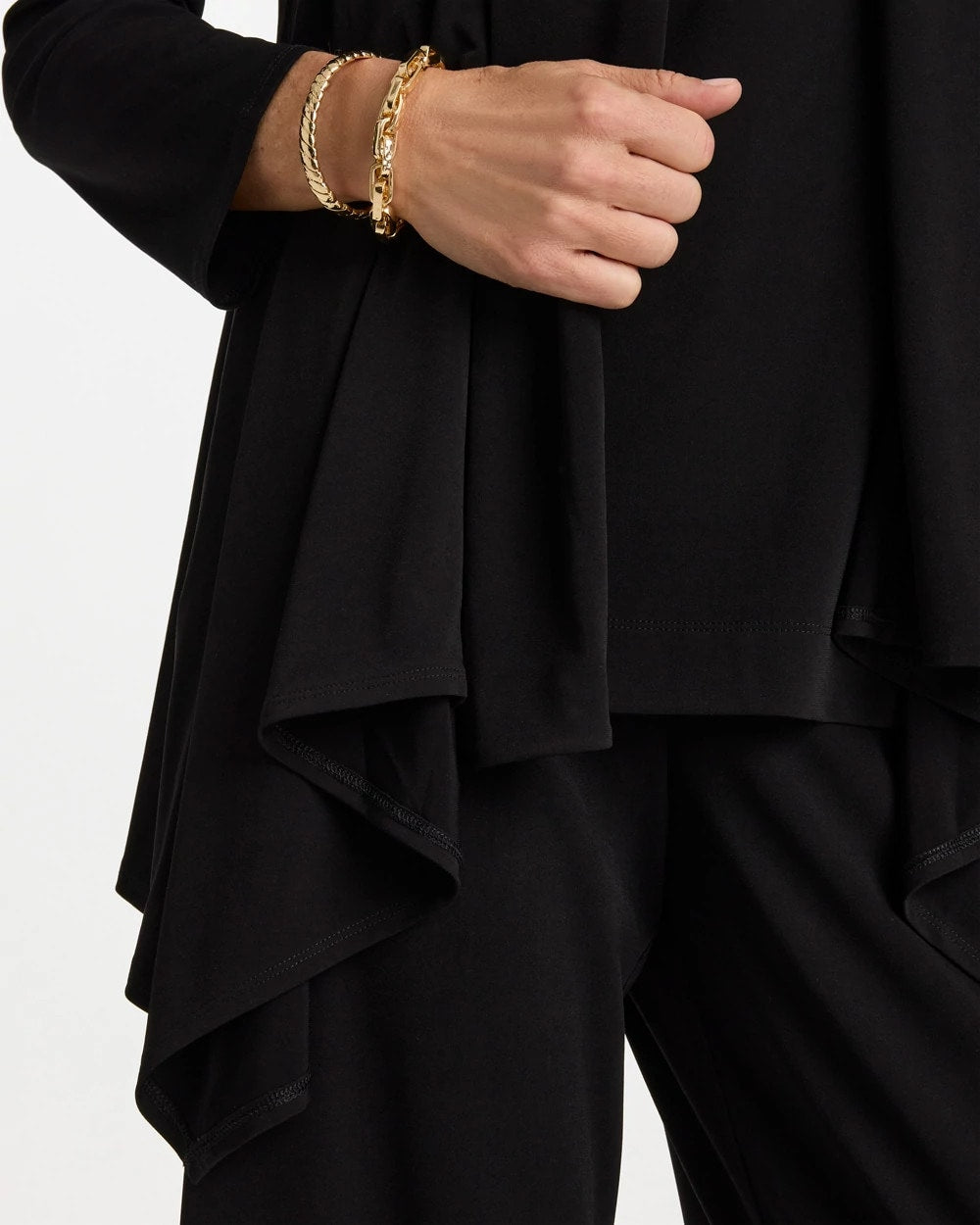 Travelers™ Knit Drape Cardigan Black - Chico's