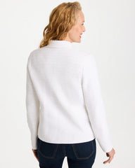 Textured Stitch Detail Cardigan Alabaster - Chico's
