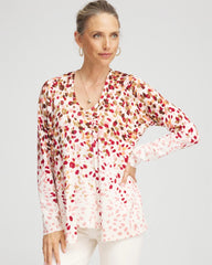 Ombré Printed V-Neck Cardigan Multi - Chico's