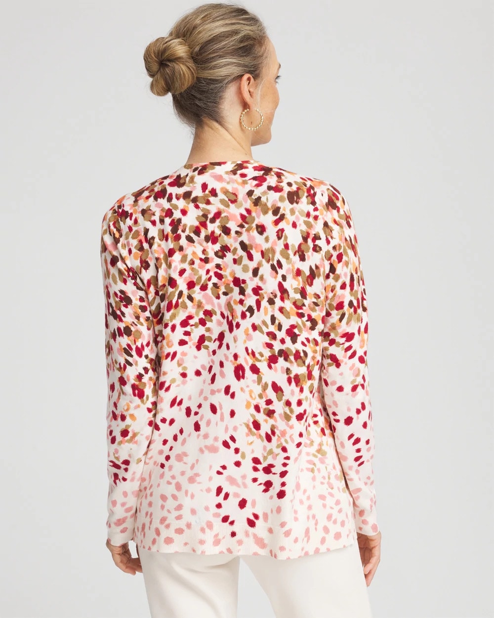 Ombré Printed V-Neck Cardigan Multi - Chico's