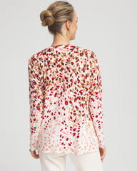 Ombré Printed V-Neck Cardigan Multi - Chico's