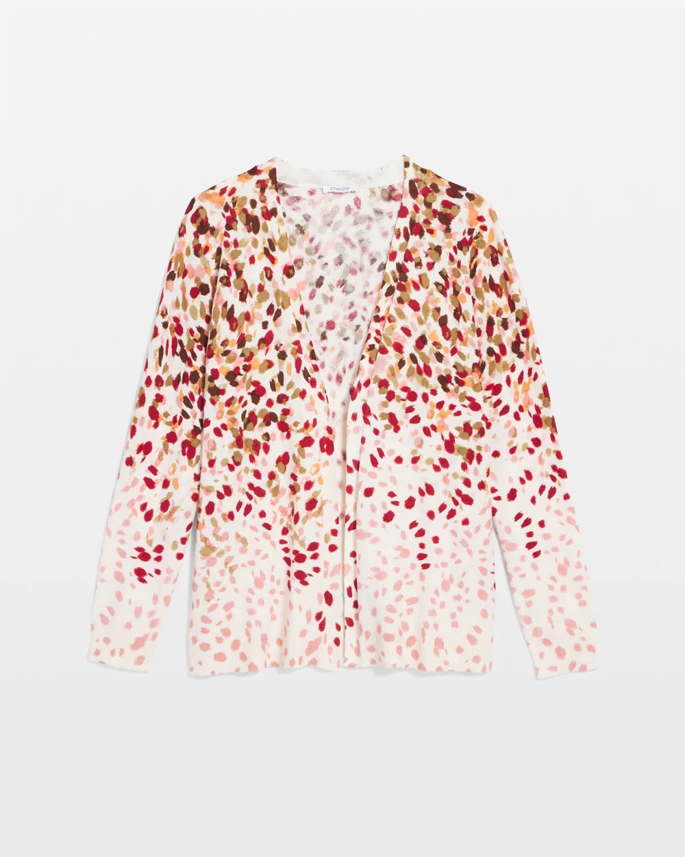 Ombré Printed V-Neck Cardigan Multi - Chico's