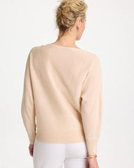 Embroidered 3/4 Sleeve Sweater Neutral - Chico's