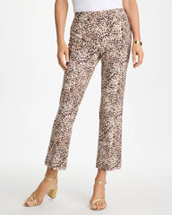 Brigitte™ Animal Print Crop Flare Pants Pale Sand - Chico's