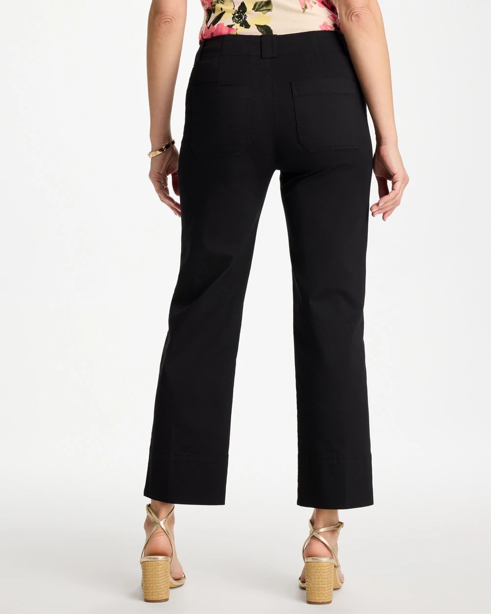 High Hem Straight Crop Pants Black - Chico's