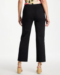 High Hem Straight Crop Pants Black - Chico's