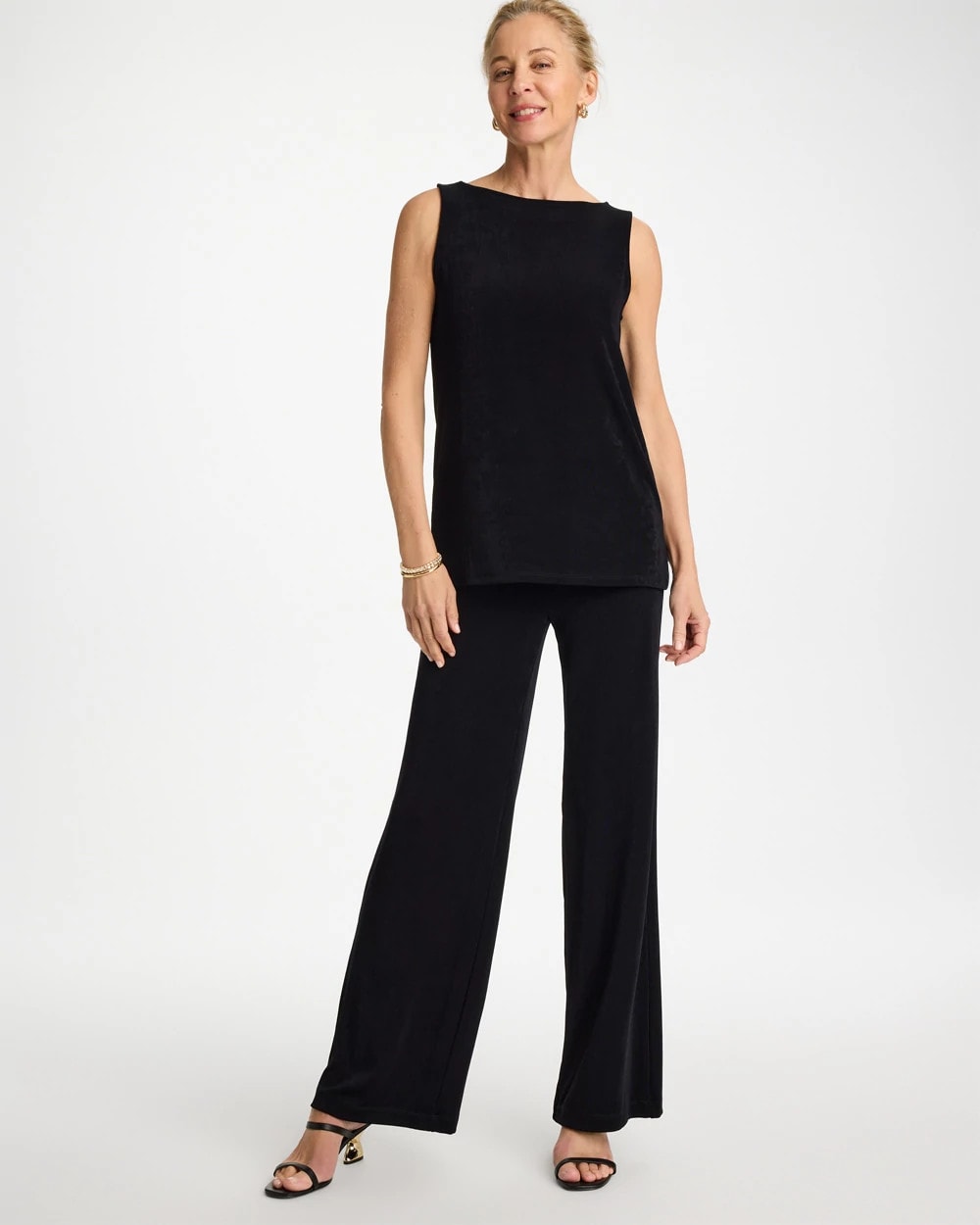 Petite Travelers™ Wide-Leg Pocket Pants Travelers Black - Chico's
