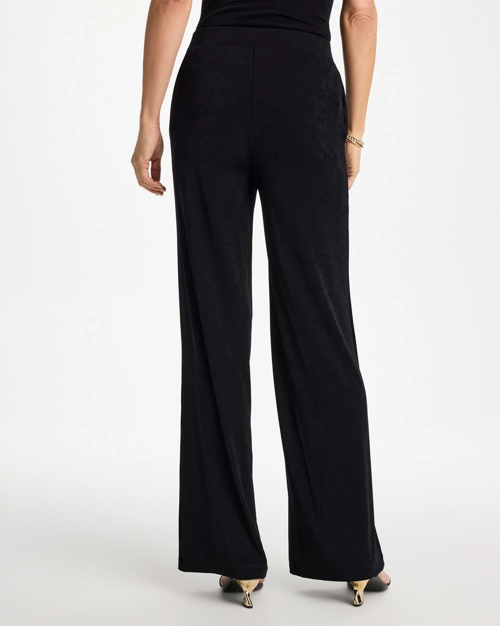 Petite Travelers™ Wide-Leg Pocket Pants Travelers Black - Chico's