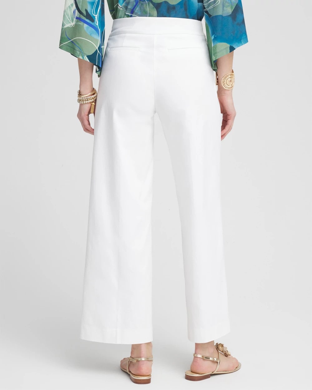 Petite Brigitte Wide Leg Cropped Pants Alabaster - Chico's