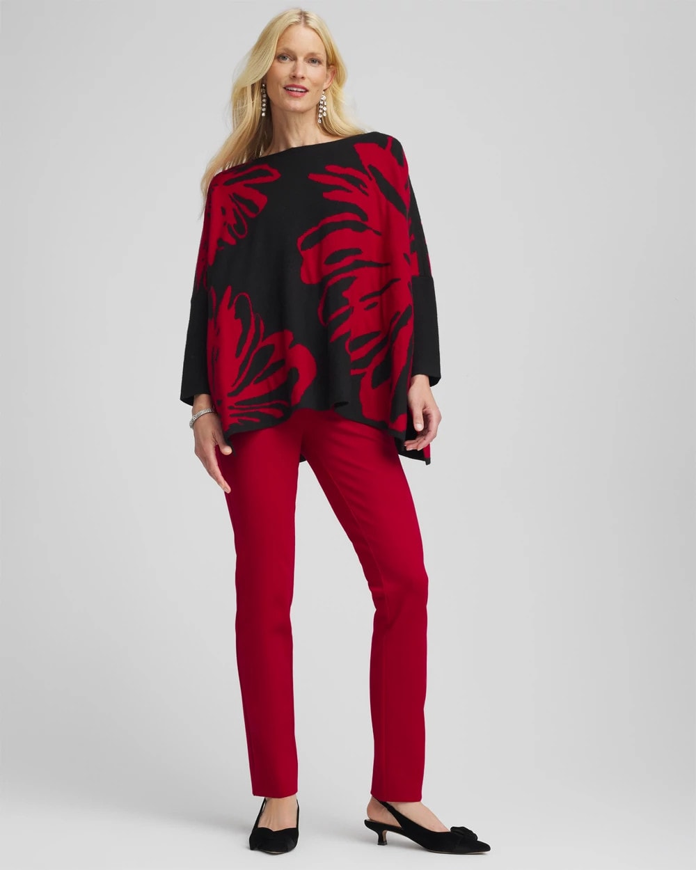 Juliet Slim Trim Detail Pants Carmine Red - Chico's