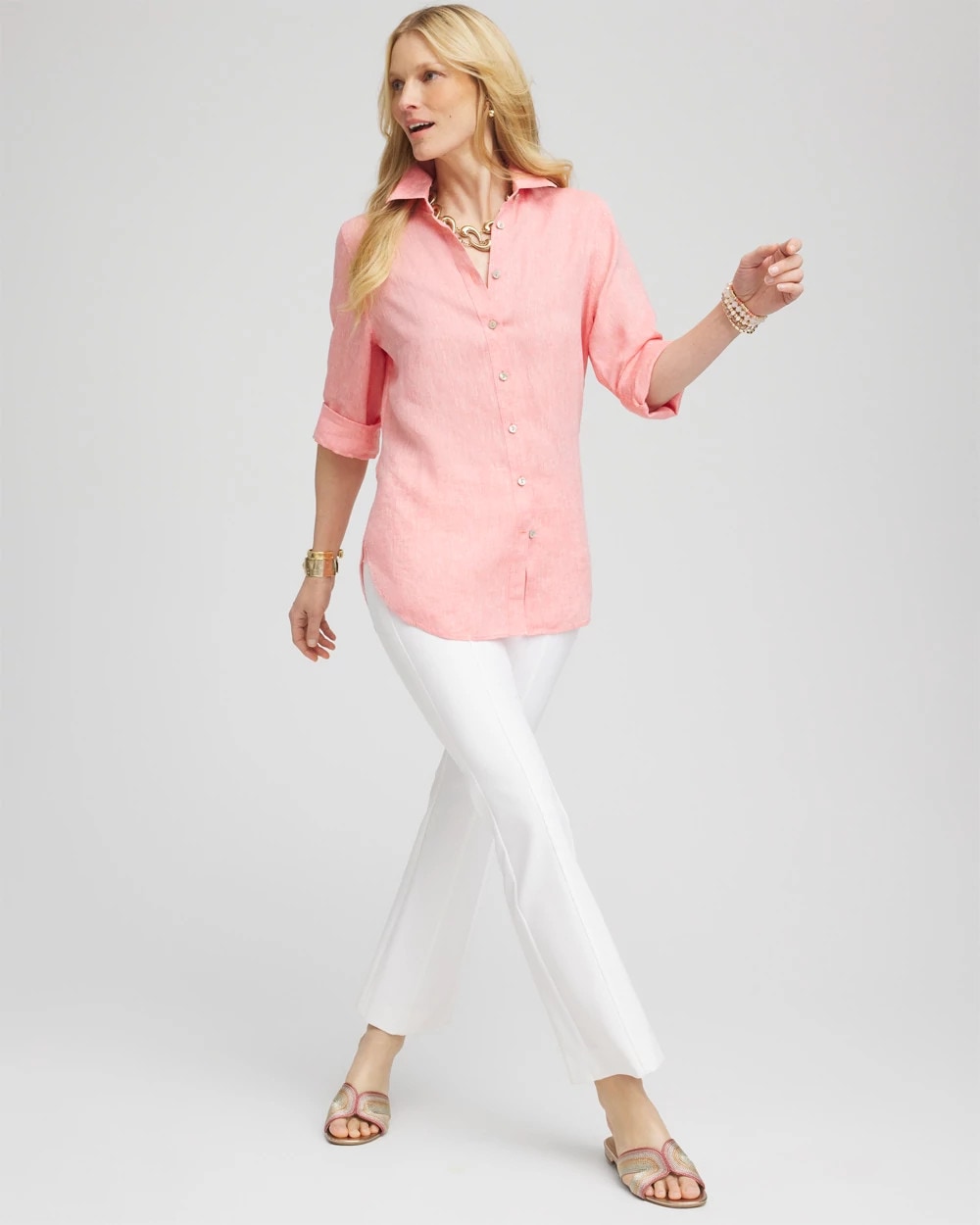 Lightweight Juliet Flared Ankle Pants Alabaster - Chico's