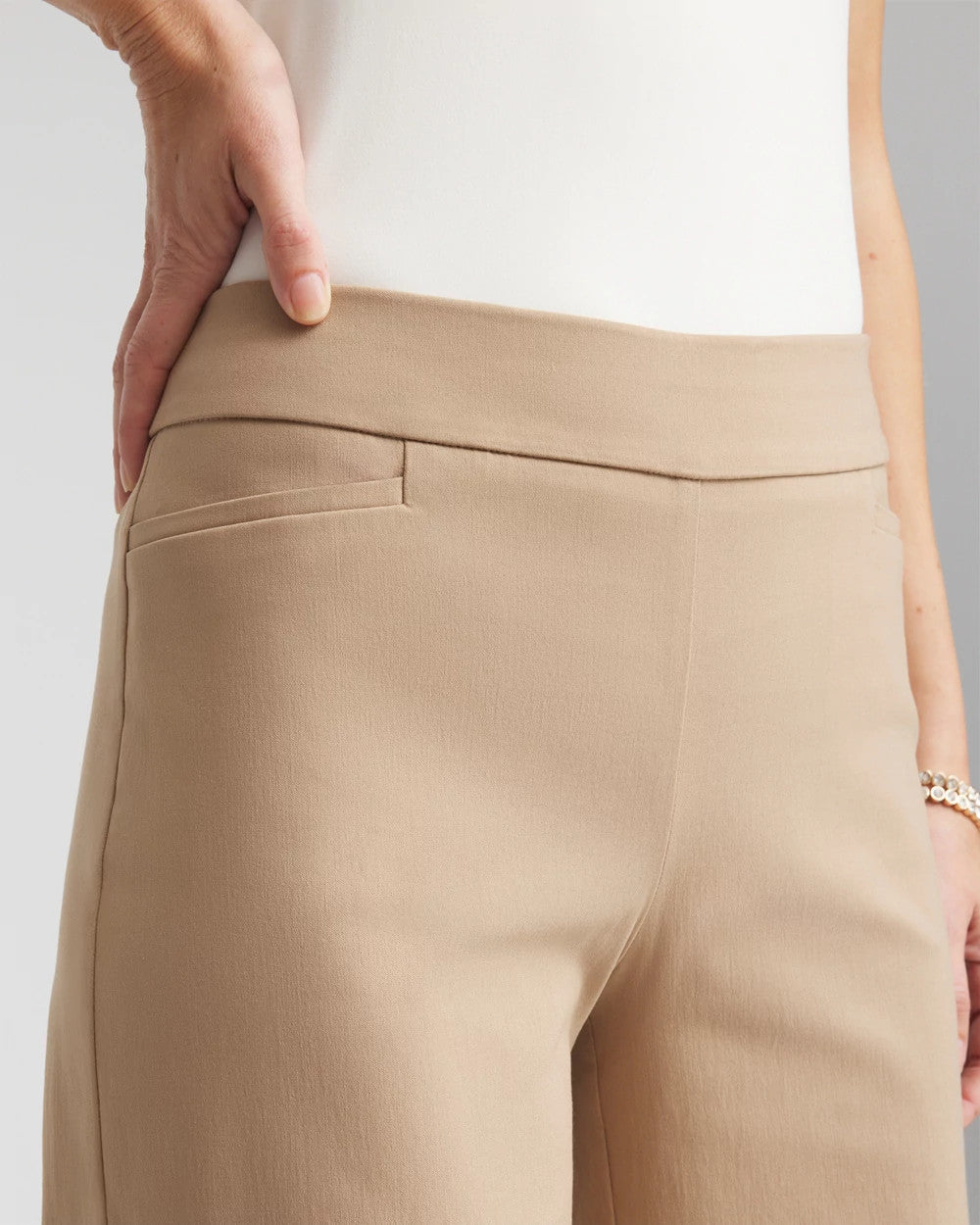 Brigitte™ Slim Wide-Leg Pants Cattail Brown - Chico's