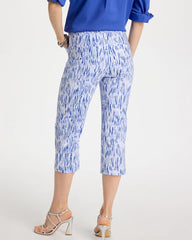 Brigitte™ Slim Infinite Lines Capri Pants Amparo Blue - Chico's