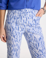 Brigitte™ Slim Infinite Lines Capri Pants Amparo Blue - Chico's