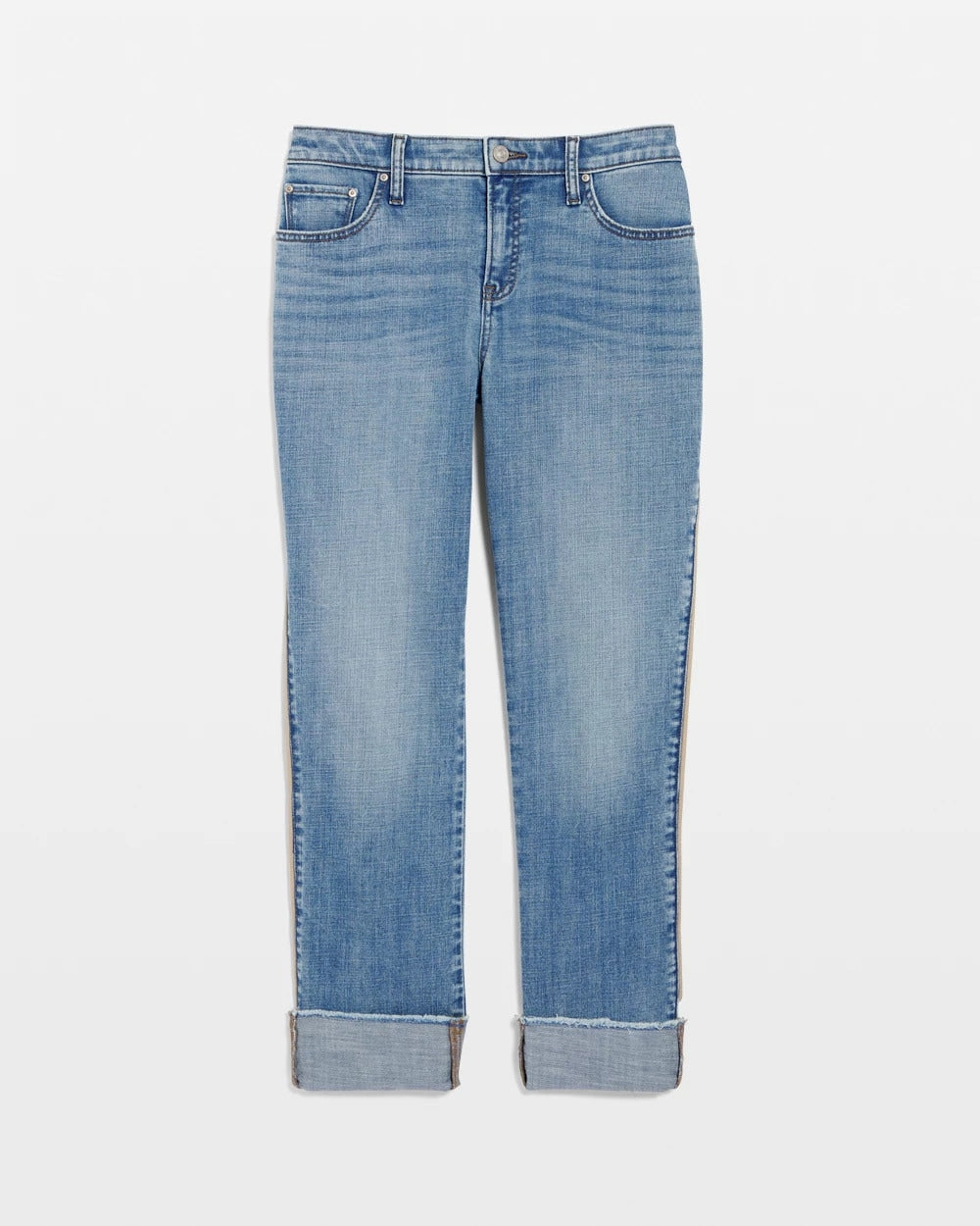 Girlfriend Roll Cuff Crop Jeans Allegro Indigo - Chico's