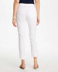 No-Stain Girlfriend Frayed Ankle Jeans Alabaster - Chico's
