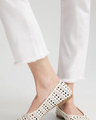 Girlfriend Frayed Cropped No Stain Jeans Alabaster - Chico's
