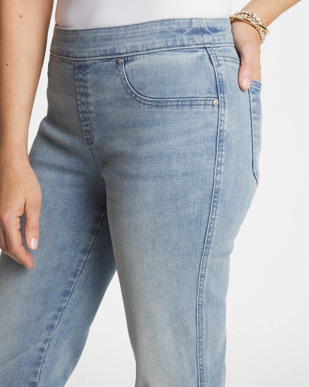 Pull-On Slim Ankle Jeggings Printemps Indigo - Chico's