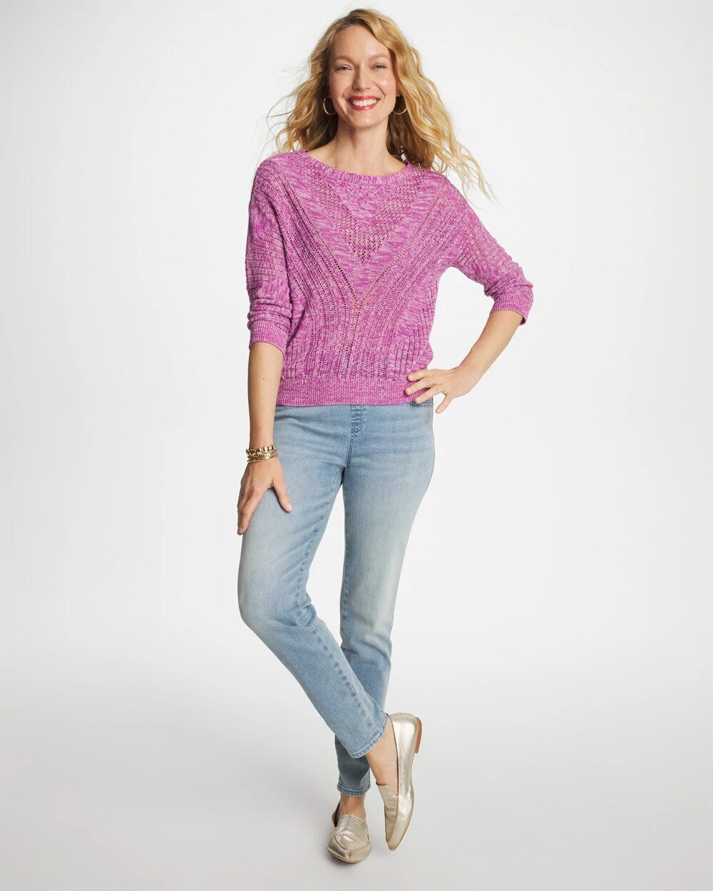 Pull-On Slim Ankle Jeggings Printemps Indigo - Chico's