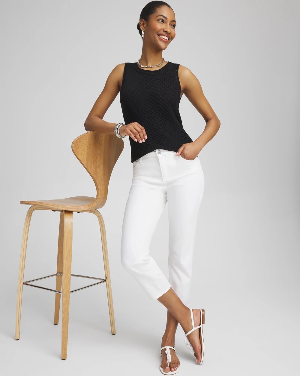 No Stain Girlfriend Cropped Jeans Alabaster - Chico's