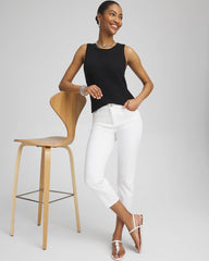 No Stain Girlfriend Cropped Jeans Alabaster - Chico's