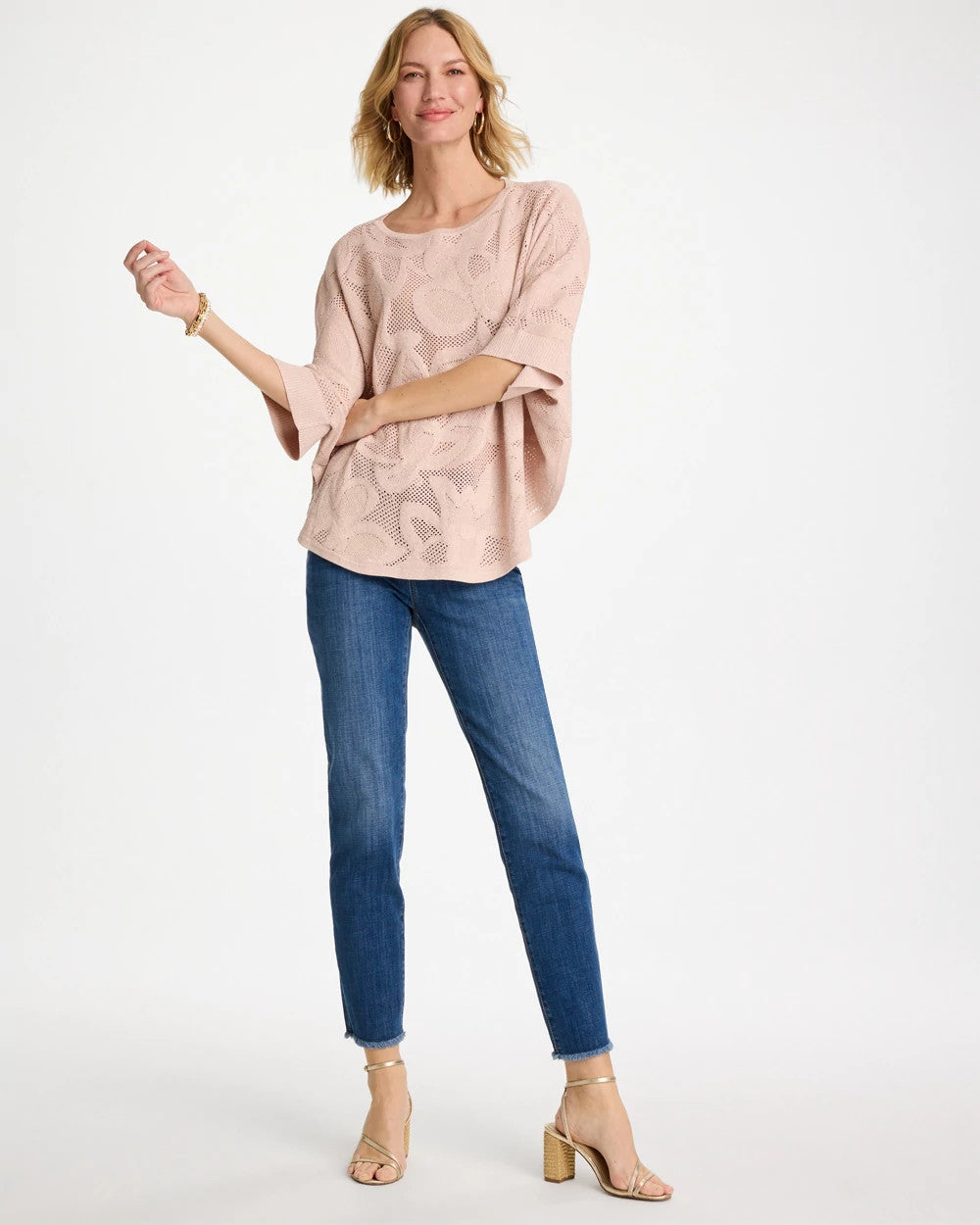 Girlfriend Slim Frayed Ankle Jeans Kailua Indigo - Chico's