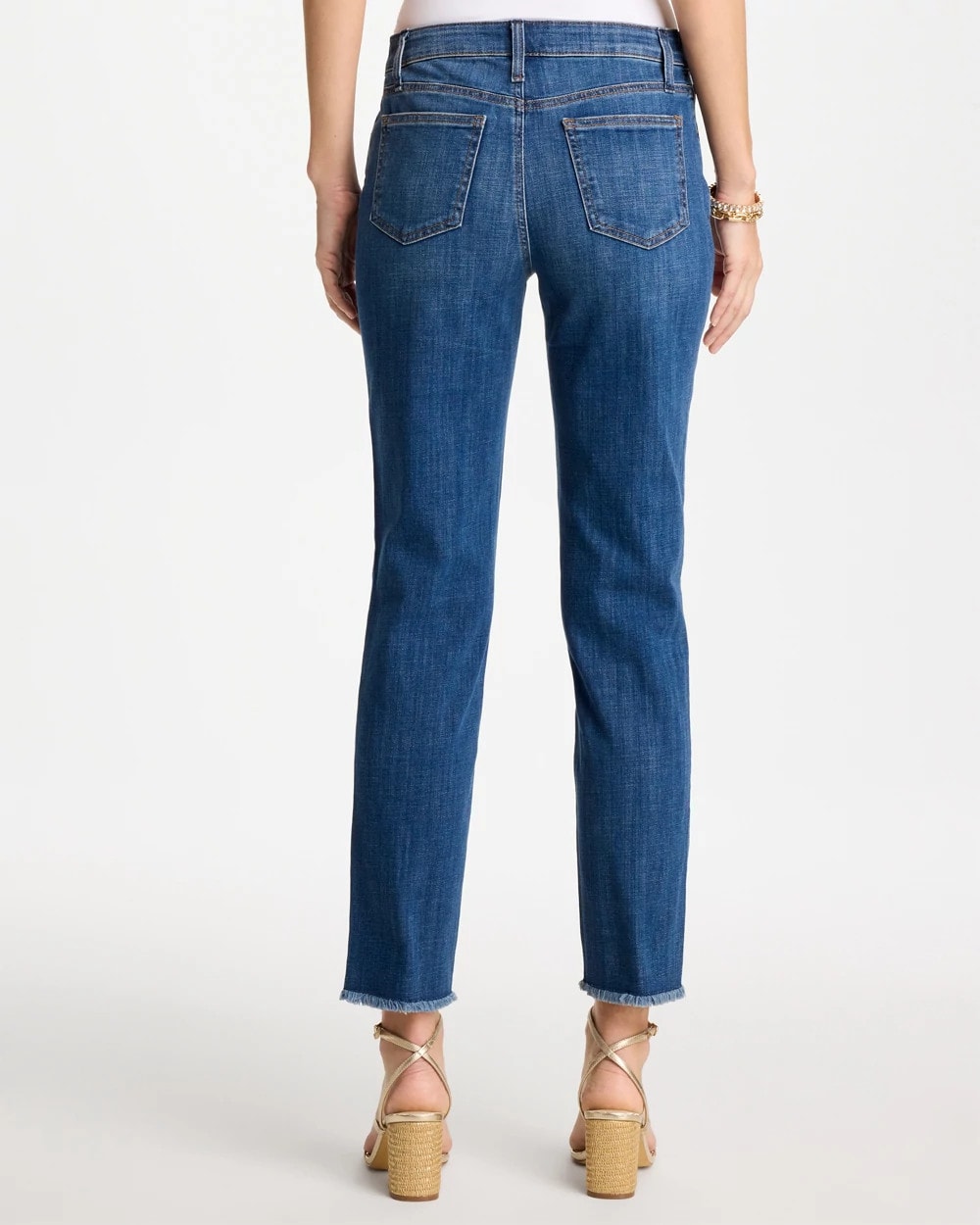 Girlfriend Slim Frayed Ankle Jeans Kailua Indigo - Chico's