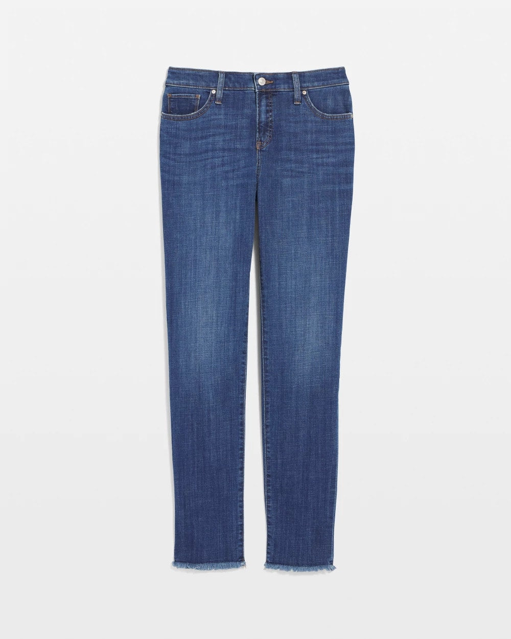 Girlfriend Slim Frayed Ankle Jeans Kailua Indigo - Chico's