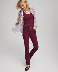 Girlfriend Slim Full-Length Jeans Deep Chianti - Chico's
