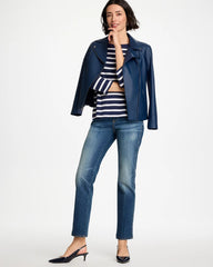 Pull-On Straight Jeans Santorini Indigo - Chico's