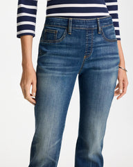 Pull-On Straight Jeans Santorini Indigo - Chico's