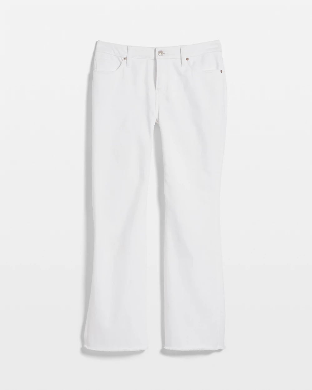 Petite No Stain Girlfriend Fray Hem Kick Flares Alabaster - Chico's
