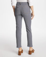 Pinnacle Stripe Girlfriend Ankle Jeans Denim - Chico's