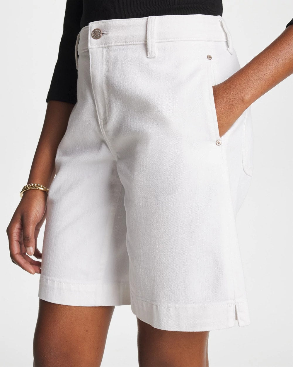 Denim Trouser Shorts Alabaster - Chico's