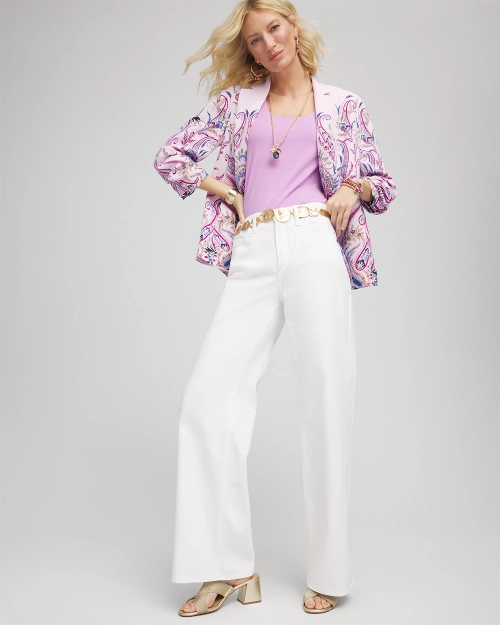 So Slimming® High-Rise Wide-Leg Jeans Alabaster - Chico's