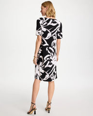Travelers™ Knit New Bloom Day Dress Black/White - Chico's