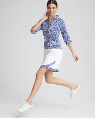 UPF Neema Printed Hem Skort Rich Cobalt - Chico's
